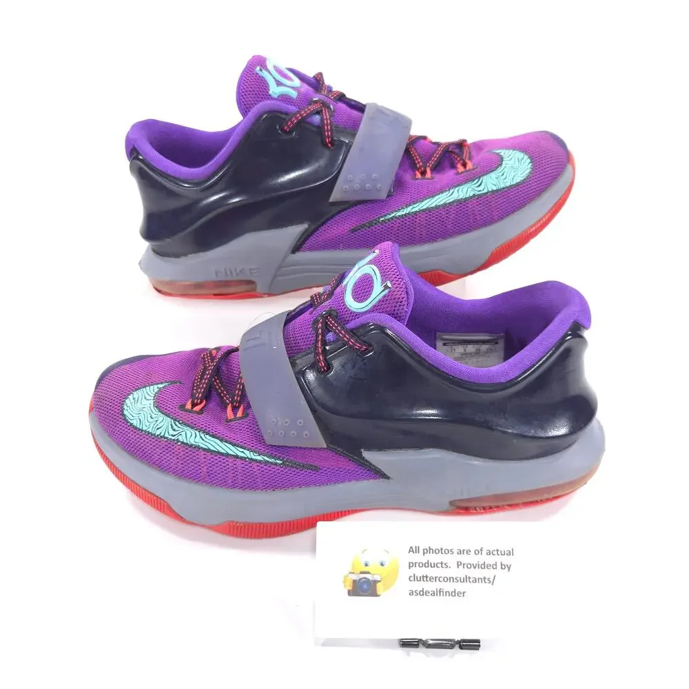 Nike KD VII 534 Athletic Lace Up Shoe Youth Boys Size 6.5 669942-500 Purple